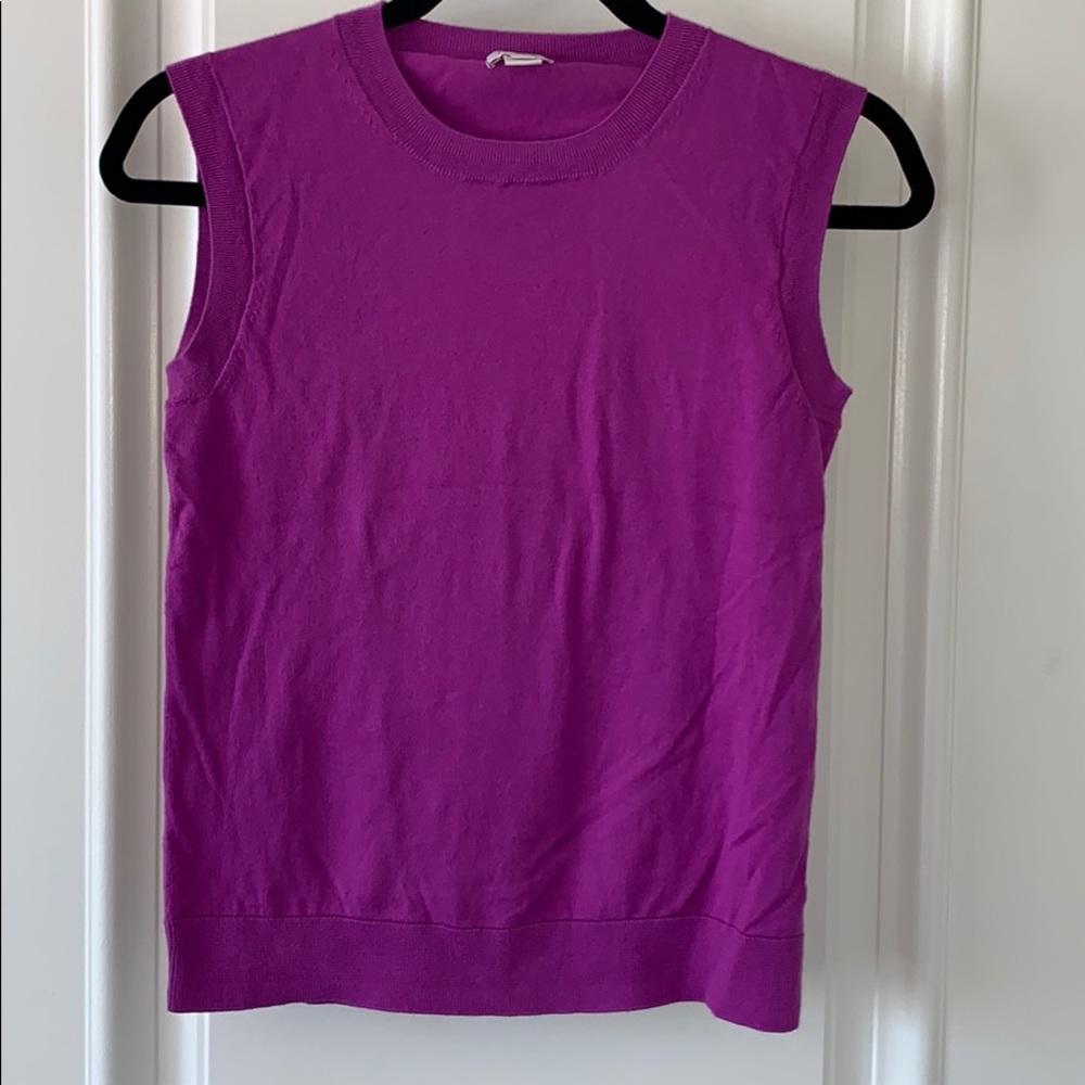 J.Crew purple sleeveless sweater (size small)
